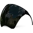 mayoken® Full Face Shield Sunglasses, Futuristic Wraparound Sun Protection Visor for Men & Women, Anti-Fog Mirror Shield Lens, Lightweight & Comfortable Black Transparent