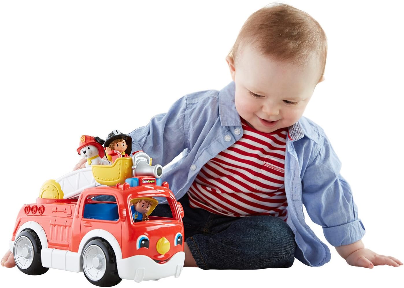 little people lift n lower fire truck