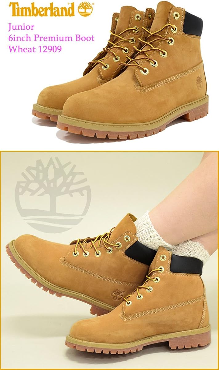 Amazon ティンバーランド ジュニア 6インチ プレミアム ウィートヌバック ブーツ レディース Timberland ティンバーランド ブーツ ブーティ