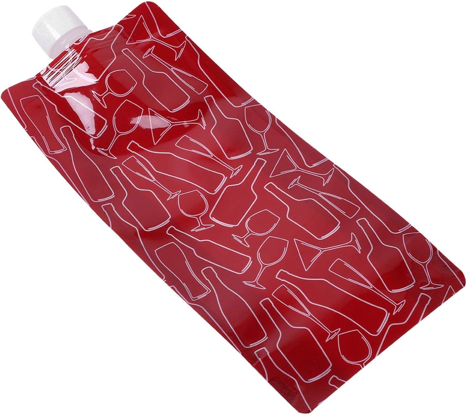 FOLOSAFENAR Water Bladder Bag Red with a Wine Bottole Pattern on the