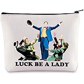 WZMPA Musical Cosmetic Bag Musical Theatre Gifts Luck Be A Lady Makeup Zipper Pouch Bag Theater Drama Merchandise (Be A Lady)