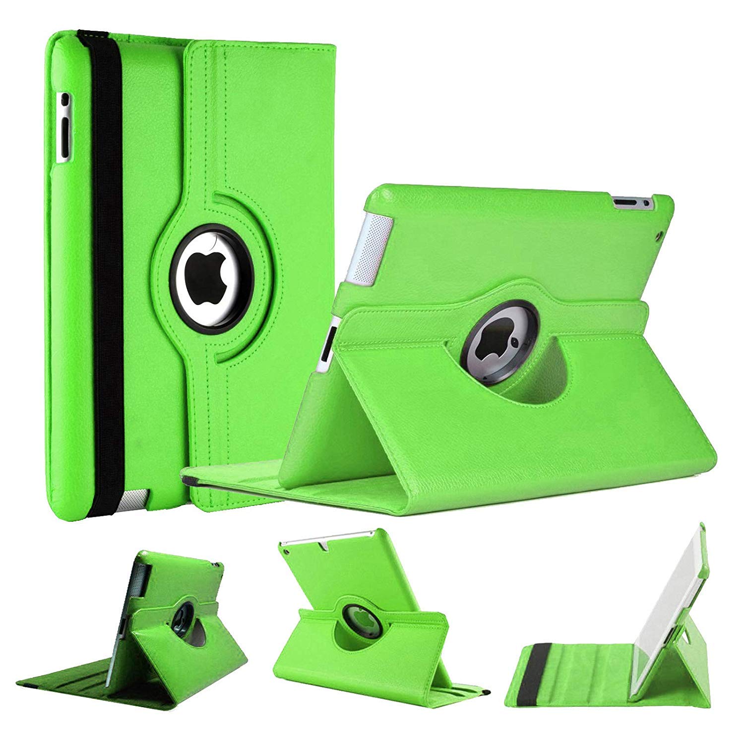World biz Rotating Case for iPad Mini 4 Mini 5 (7.9'') iPad Mini4 (2015) iPad Mini5 (2019) 360 Degree Rotation Stand Shockproof Protective Cover With Auto Sleep Wake Function (Green)