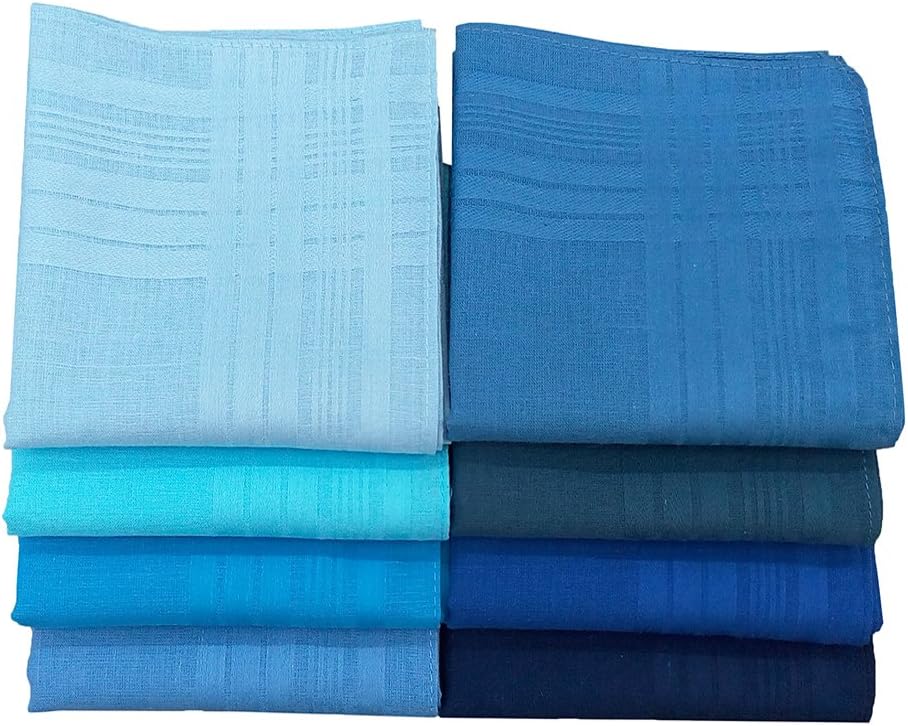 Colorful Solid Colored Luxury Soft Cotton Handkerchiefs Pack