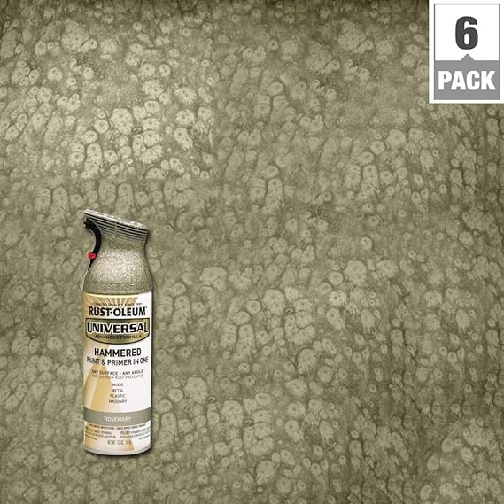 12 oz. All Surface Hammered Rosemary Spray Paint and Primer in One (6