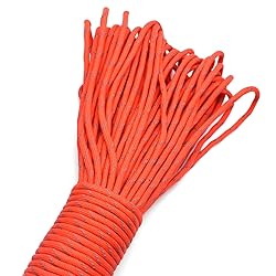 100FT Reflective Paracord 7 Core Parachute Cord