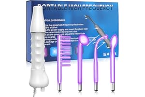 CENOZ High F-requency Facial Device, Portable Handhold F requency Device with 7 Wands (Purple-4)