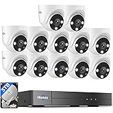 Hiseeu 16 Channel 3K Wired Security Camera System with Smart Dual Light,Audio,Person/Vehicle Detection,121°Wide View,5MP 16CH DVR,12PCS 5MP IP67 Outdoor CCTV Cameras,3TB HDD for 24/7 Surveillance