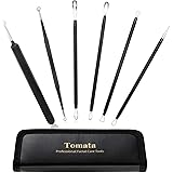 Blackhead Remover Pimple Popper Tool Kit - (6 Piece Kit) - Professional Stainless Pimples Comedone Extractor Removal Tool