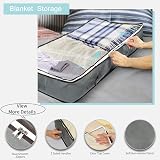 MIXC 4 Pack 100L Underbed Storage Box with Lid Large 40x20x7 in view 5
