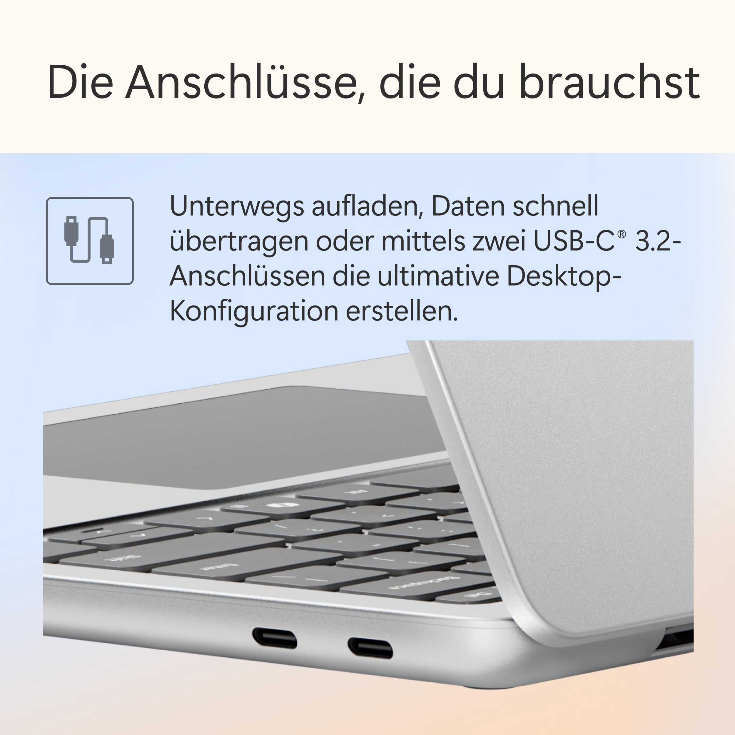 Microsoft Surface Laptop | Copilot+ PC | 13” LCD Touchscreen | Snapdragon® X Plus | 16GB RAM | 512GB Speicher | Neuestes Modell | Platin 7
