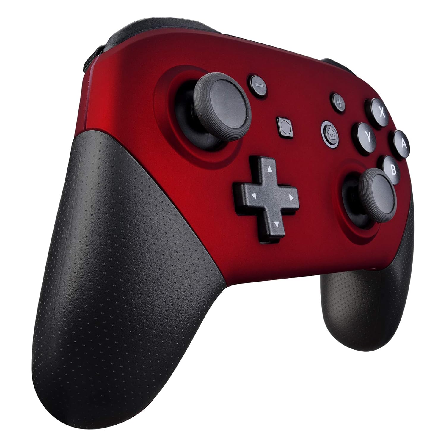 eXtremeRate Red Faceplate and Backplate for Nintendo Switch Pro Controller, Soft Touch DIY Replacement Shell Housing Case for Nintendo Switch Pro - Controller NOT Included: Video Games