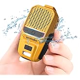 INFURTURE Clip on Bluetooth Speaker with RGB/Flashlight, Wearable Waterproof Shower Speaker Bathroom Speakers Built-in Noise Reduction Mic for Hands-Free Music/Calls-for Work/Riding/Golf/Outdoor