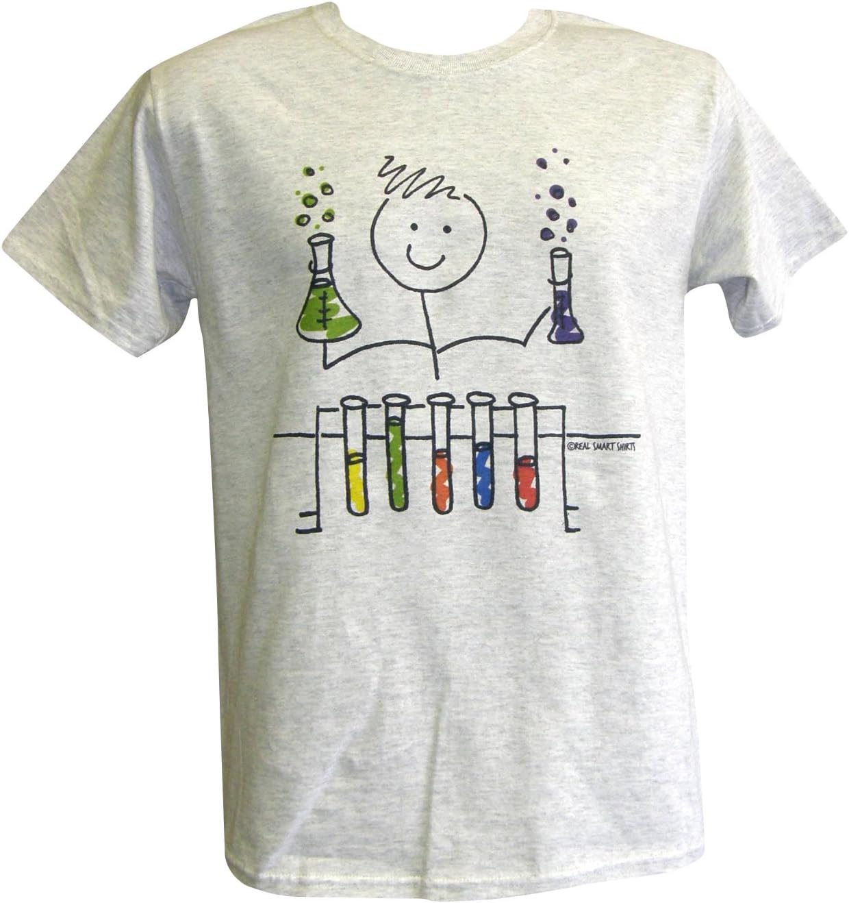 Real Smart Shirts Stick Figure Test Tube Science AdultT-Shirt