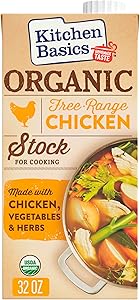 Kitchen Basics Organic Free Range Chicken Stock, 32 oz Carton