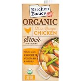 Kitchen Basics Organic Free Range Chicken Stock, 32 oz Carton