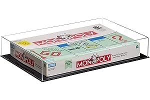 BETTER DISPLAY CASES Acrylic Display Case – Versatile Small Rectangle Clear Acrylic Boxes for Display with Black Base – Display Case for Collectibles, Action Figures, Models – 18" x 12" x 3" – Dustproof (A029-B)