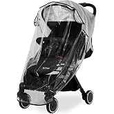 Clear Stroller Rain Cover, Universal Travel Weather Shield Breathable Baby Stroller Rain Cover for Windproof, Waterproof, Protect from Sun Dust Snow