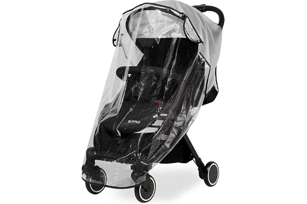 Clear Stroller Rain Cover, Universal Travel Weather Shield Breathable Baby Stroller Rain Cover for Windproof, Waterproof, Pro