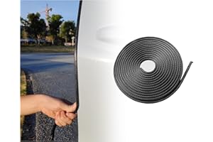 JUNECARP Car Door Protector Edge Guards Universal Soft Rubber Car Door Edge Protector U Shape Automotive Door Entry Guard,Fits for Auto Door Edge Trim Molding for Most Car Decoration Accessories(16Ft 5M)