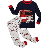Little bety Boys Cotton Pajamas Long Sleeve Toddler Boys Pjs Kids Sleepwear Sets 18months-18years