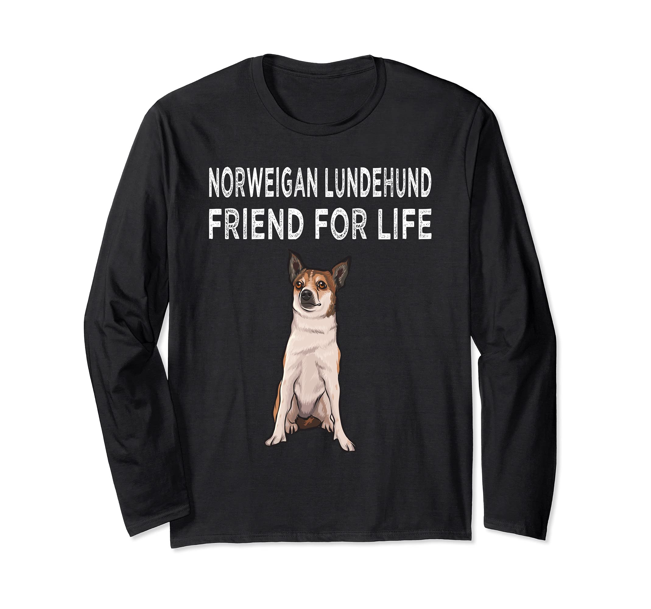 Norwegian Lundehund Friend For Life Dog Friendship Long Sleeve T-Shirt