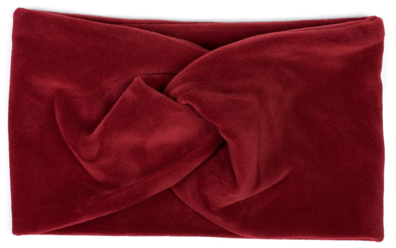 styleBREAKER women velvet-look headband with twist knot, hairband 04026040, Colour:Claret-Red — image 1