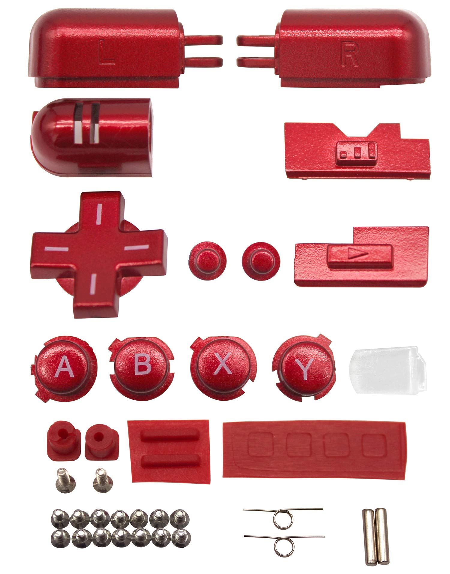 OSTENT Full Repair Parts Replacement Housing Shell Case Kit for Nintendo DS Lite NDSL Color Red