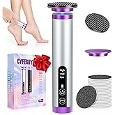 Electric Foot Callus Remover with Nano-Glass Head, Rechargeable Electric Foot File with Upgraded Powerful Metal Gear Motor, Premium Aluminum Cordless Callus Remover for Feet, Gifts for Men Women