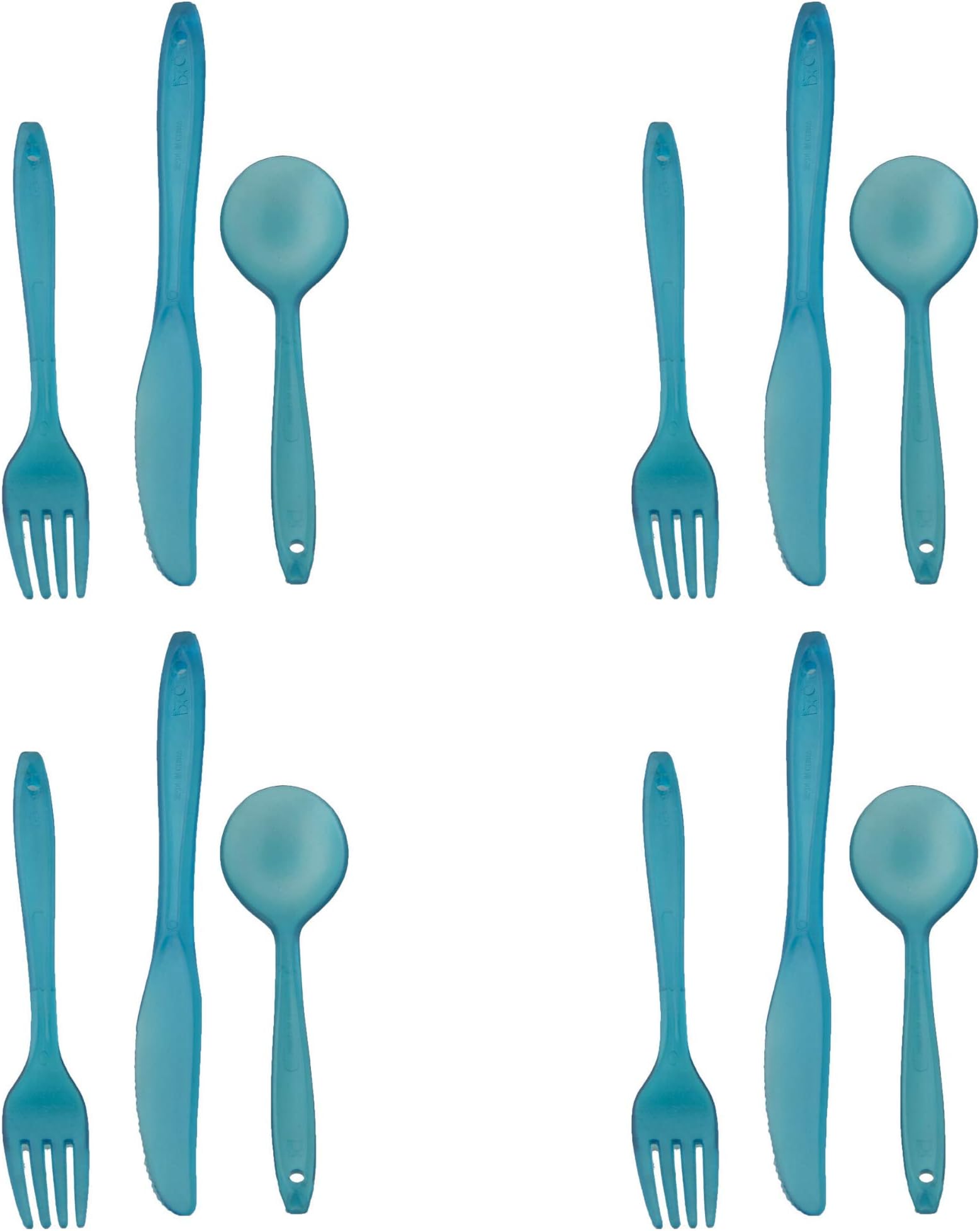Emergency Zone Lexan 3pc Camping Utensil Set. Available in Single, 2, 3, 4, 5, 200 Pack