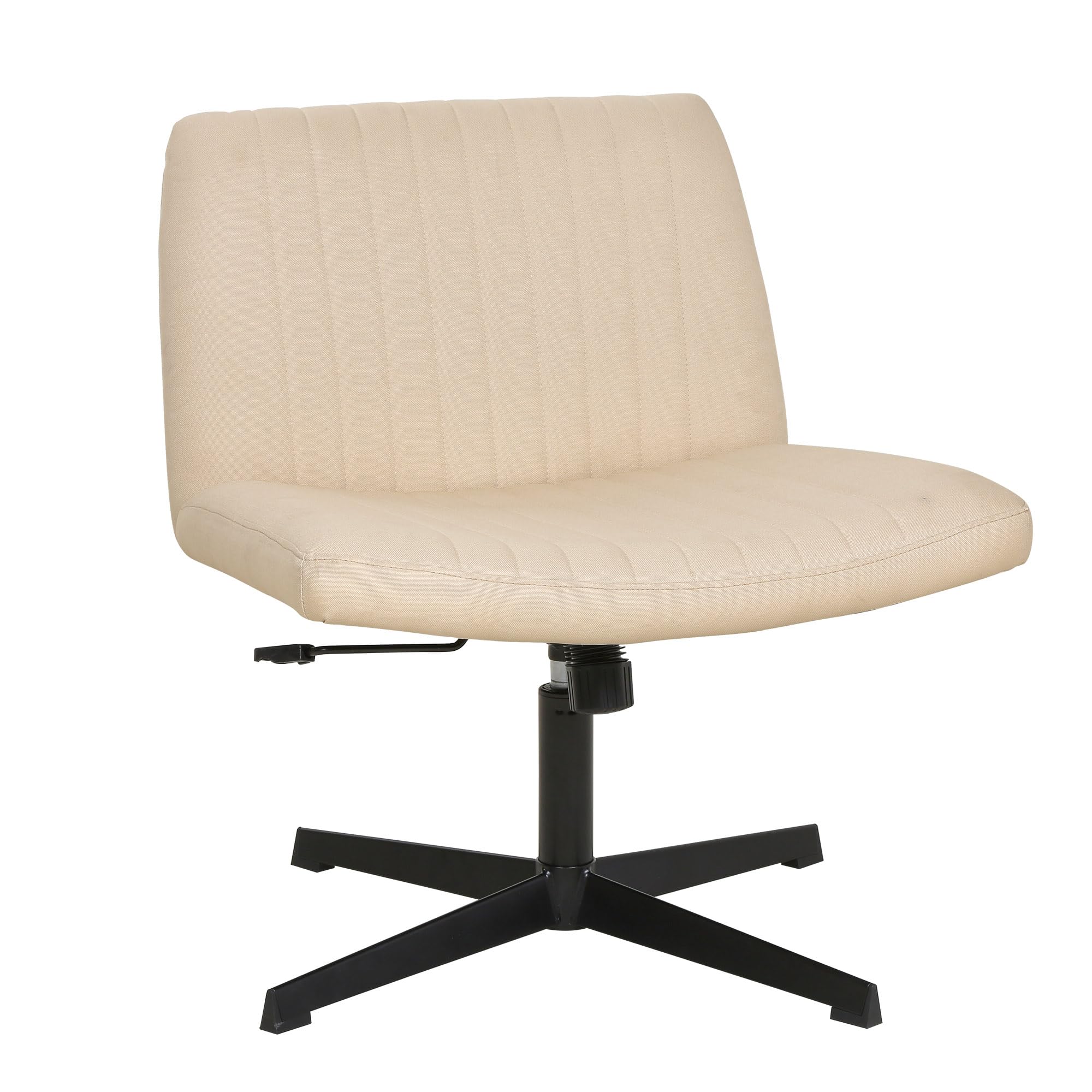 Photo 1 of FDW Criss Cross Chair Armless Cross Legged Office Desk Chair Adjustable Swivel Ergonomic Desk Chair