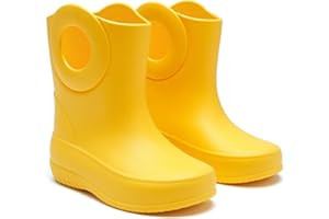 OKABASHI Kid's Kendall Rain Boot | Waterproof Design | Machine Washable | Easy-On Handles | Latex Free | Sustainably Made in the USA