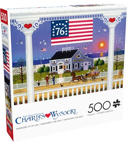 Puzzle 500 Pièces Charles Wysocki Twilight Sentinel - Défi Adulte, Art Folk
