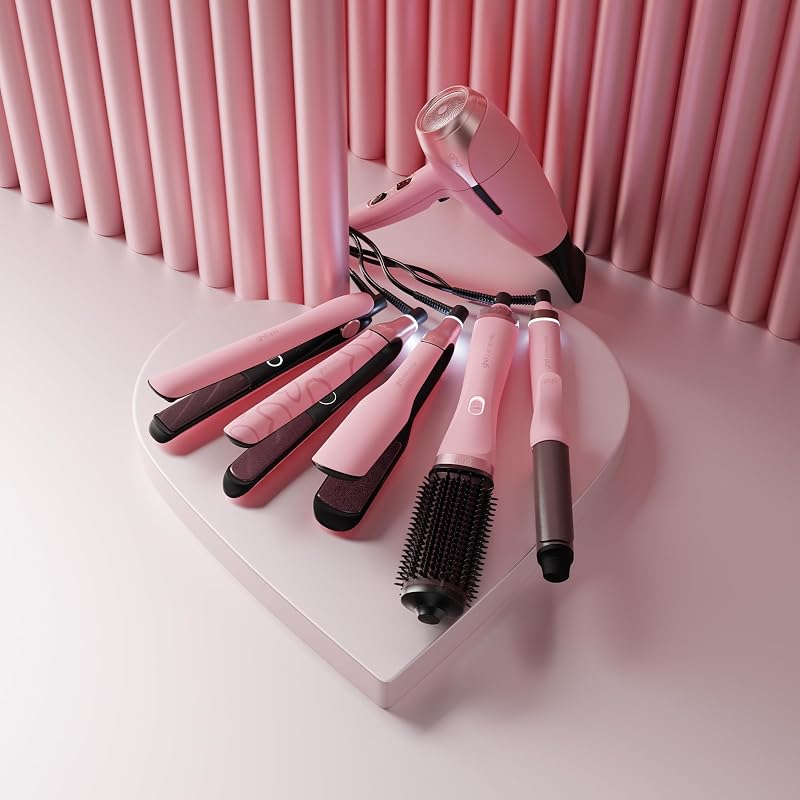 Gold Styler in Edizione Limitata Dusted Pink – con Custodia Termoresistente Coordinata – Styling professionale avanzato per capelli lisci e setosi con maggiore brillantezza – Adatta a tutti i tipi
