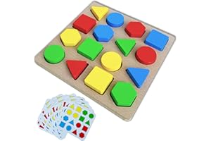 Dementia Products - Alzheimers Activities for Seniors Easy Shapes Memory Activities for Elderly Geometric Cognitive Matching 