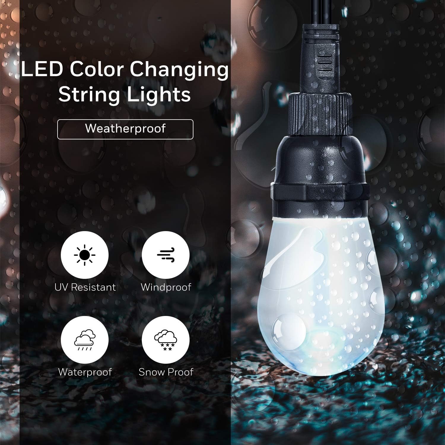 Honeywell Linkable Waterproof LED Indoor Outdoor Color Changing String