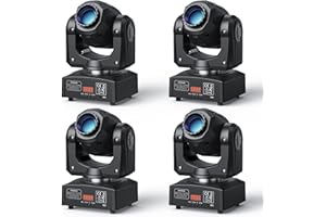 Moving Head Lights, U`King 50W LED Moving Head Uplights with 7 Gobos 7 Colors and Open White Beam Spotlight by DMX and Sound 
