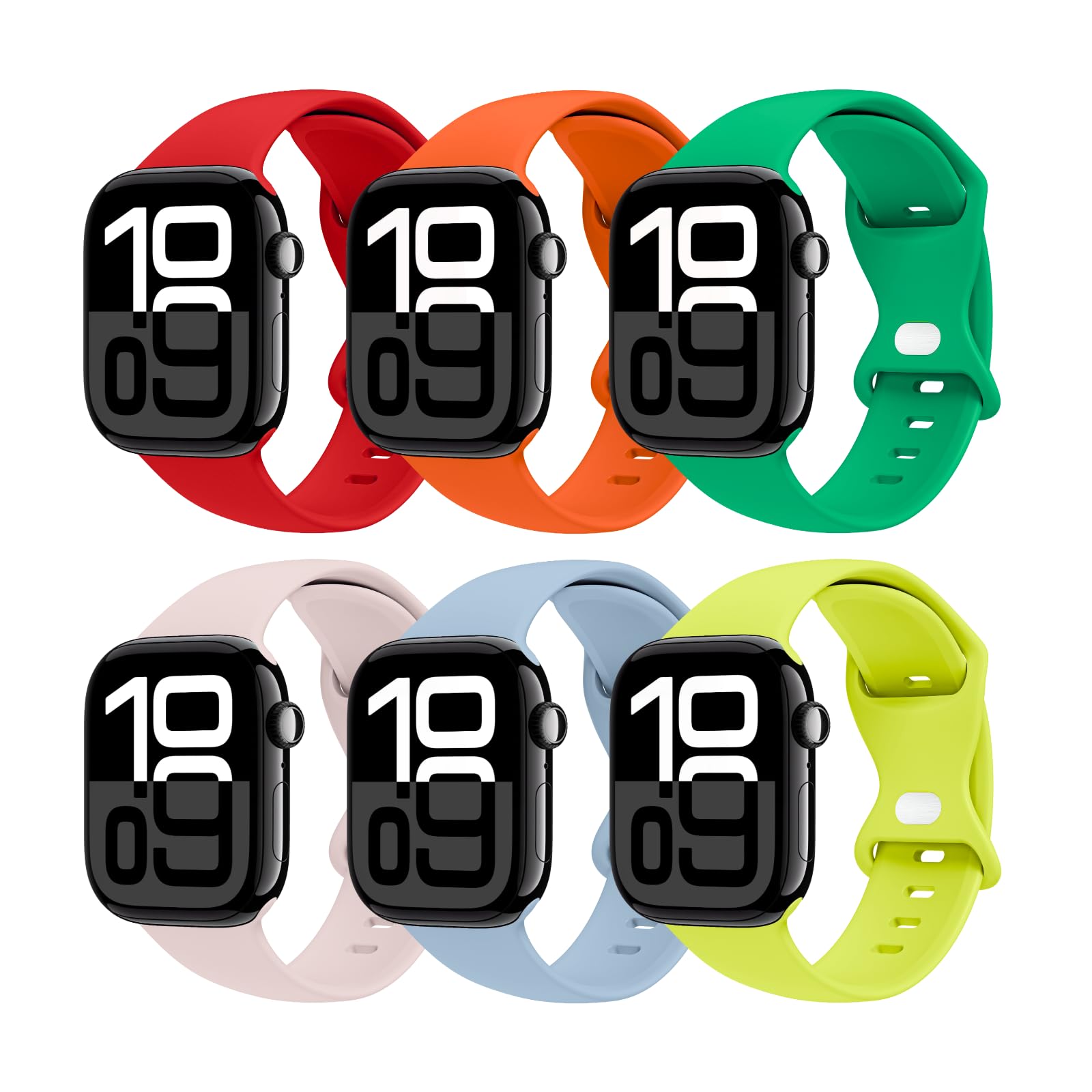 THWALK 6 Pack Bands Compatible with Apple Watch