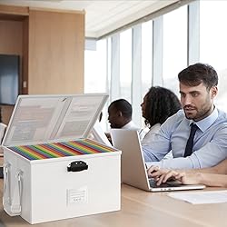 ROSONG Fireproof Document Box File Organizer
