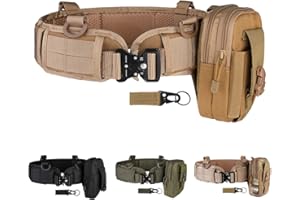 HLYQE Tactical Battle Belt Set, Molle, Shooting, War Belt