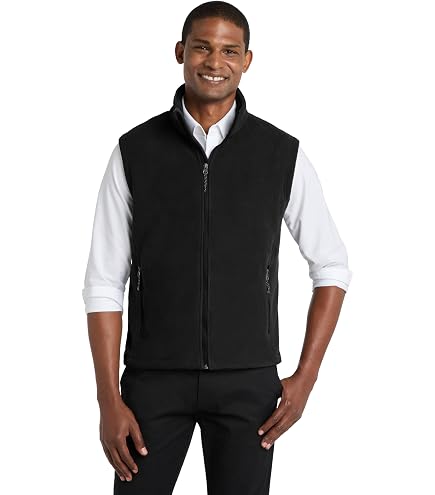 Port Authority Value Fleece Vest F219, Black, Large at Amazon