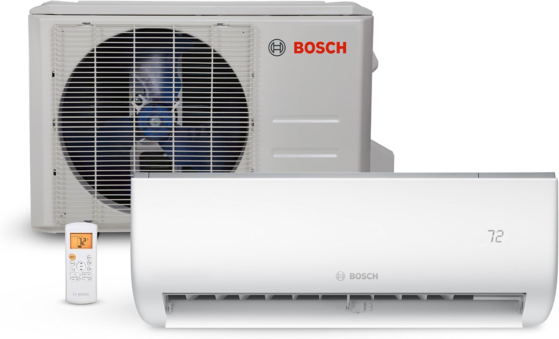 Bosch Ultra-Quiet 18K BTU 230V Mini Split Air Conditioner & Cooling System with Inverter Heat Pump, 22 SEER High-Efficiency – 7 yr. ltd. Warranty and Energy Star Certified