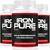 (3 Pack) Iron Pure Pro Capsules - Official IronPure Pro Advanced Premium Supplement for Men Support - Maximum Strength, All Natural Vitamins for Overall Health & Wellness, 180 Capsules for 3 Months