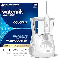 Waterpik Aquarius Water Flosser Professional For Teeth, Gums, Braces, Dental Care, Electric Power With 10 Settings, 7 Tips Fo