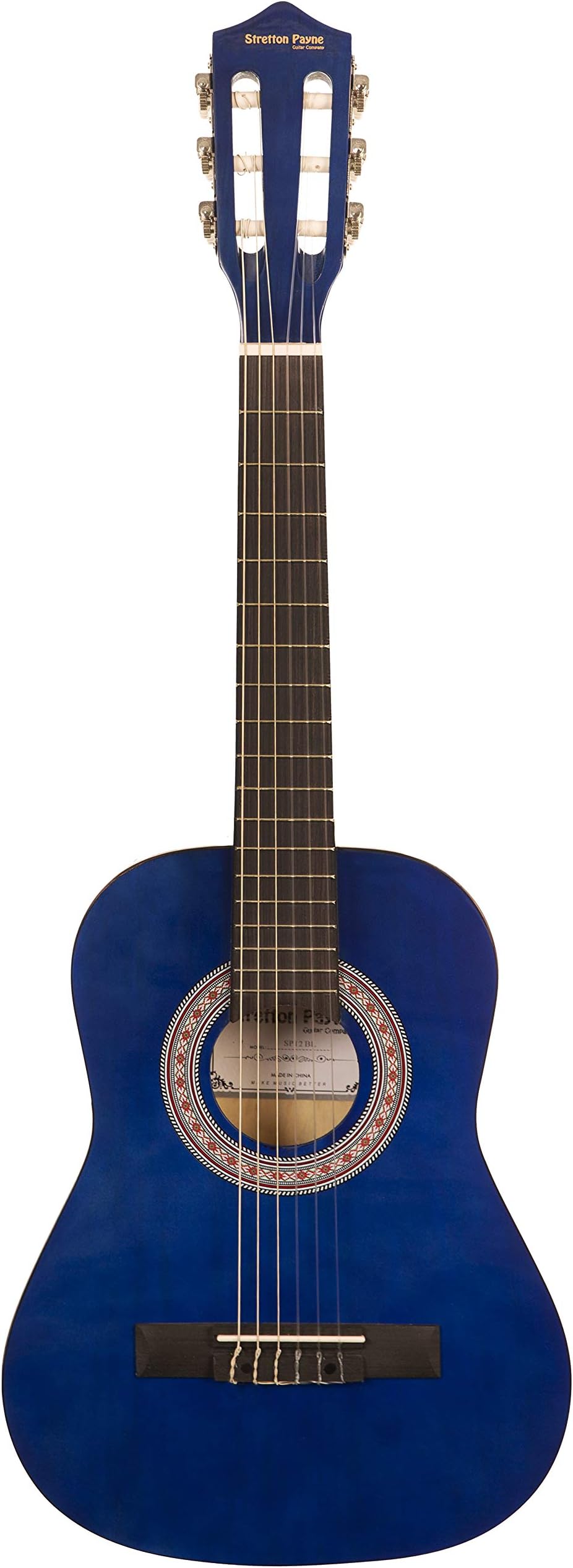 CLEARANCE - Graded B - Acoustic Guitar 1/2 Sized (34' inch) Classical Nylon String Childs Guitar Blue