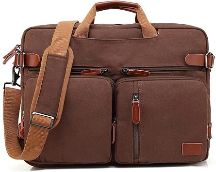 Tzz Mochila Convertible Messenger Bag Bolso Bandolera Laptop Case Bolso Business Maletin Mochila De Viaje Multifuncional Se Adapta A 22 Pulgadas Laptop Para Hombres Mujeres Amazon Es Equipaje
