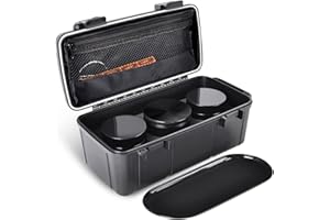 Smell Proof Box, Portable Storage Box- Includes 2 Glass Jars, Grind & Rolling Tray | Waterproof & Airtight Smell Proof Contai