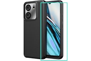 SOHAPEA Case for BLU View 5 with Screen Protector,Blu View 5 Phone Case Dual Layer Shock-Absorbent Slim Soft Silicone Heavy Duty Military Grade Shockproof Protective Bumper Cover for Blu View 5 B160V Black