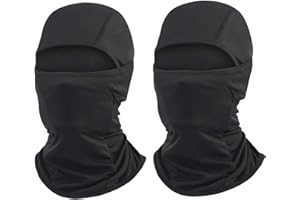 CMONIE 2Pack Balaclava Face Ski Mask Sun UV Protection Hood Breathable Face Mask for Men Women - Motorcycle Fishing Multi