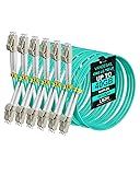 VANDESAIL LC to LC Fiber Patch Cable 6 Pack, OM3