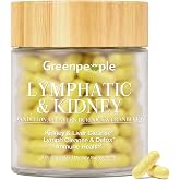 Lymphatic Drainage &amp; Kidney cleansing Supplements -120 lymph Herbal Caps | Gentle Absorption, Gluten-Free, Natural Detox &amp; Fluid Balance &amp; immune Support with Cleavers, Echinacea, Dandelion Veg Blend